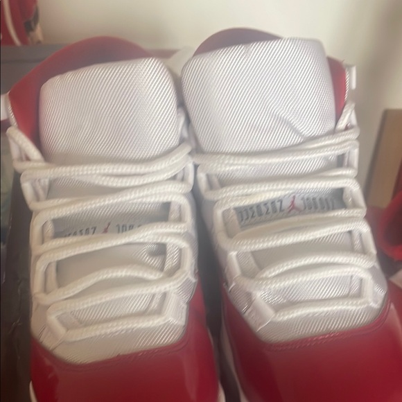 Men’s Red and White Sneakers - Picture 10 of 17
